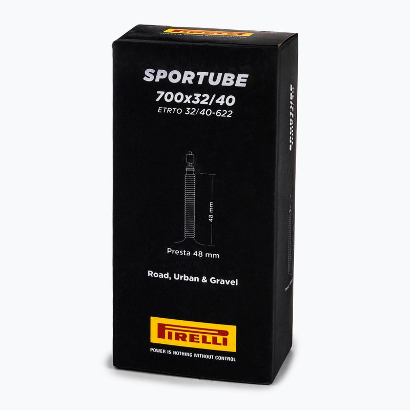 Fahrradschlauch Pirelli Sportube Presta 700 x 42-50 mm/48 mm black 2