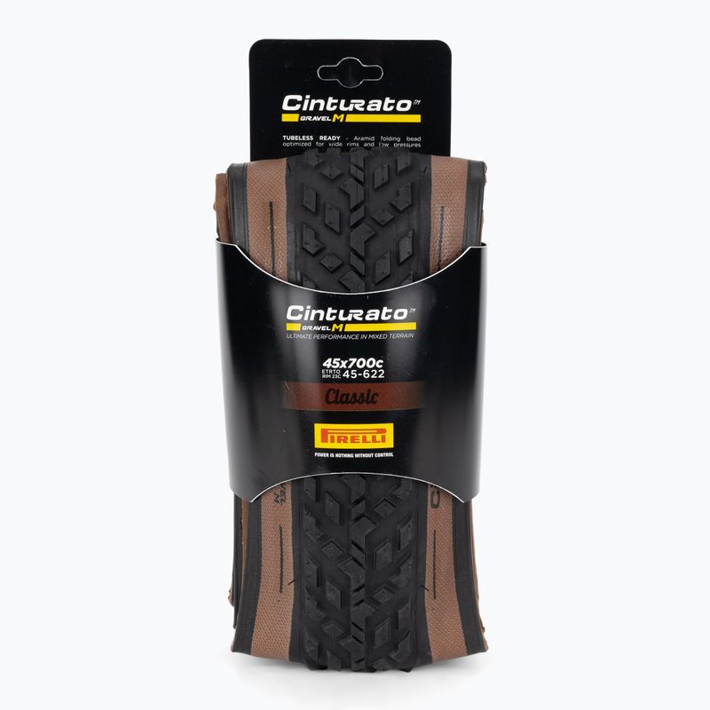 Fahrradreifen Pirelli Cinturato Gravel Mixed TLR Classic 700 x 40C black/brown 2