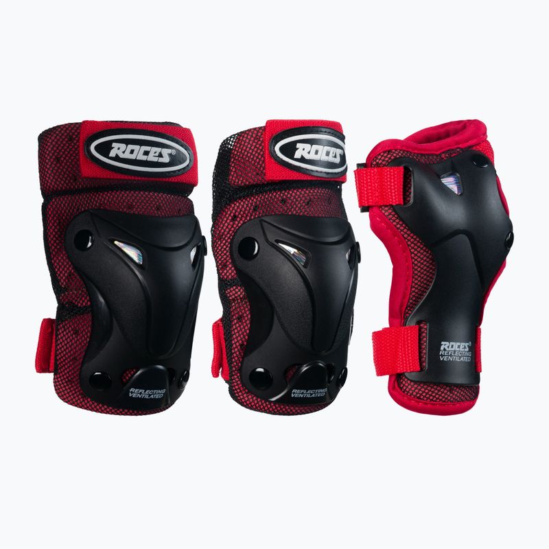 Roces Ventilated 3 Pack 2 Kinderkissen-Set schwarz/rot 31352