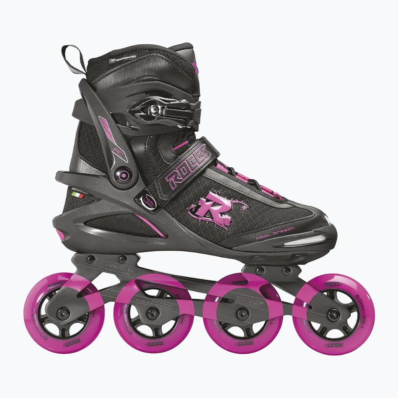 Roces Pic Tif schwarz/fuchsia Damen Rollschuhe
