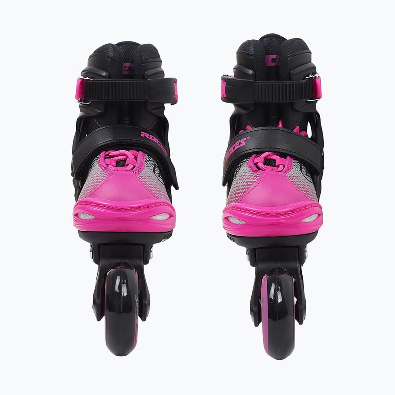 Roces Jokey X Girl Kinder Rollschuhe schwarz/rosa 4