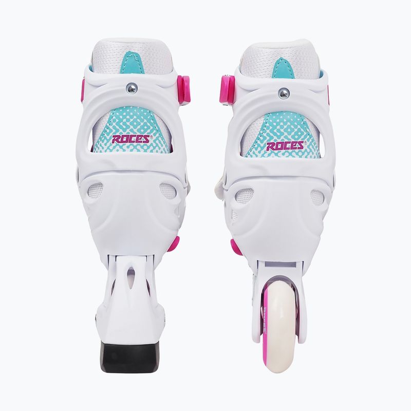 Roces Jokey X Girl Kinder Rollschuhe weiß/rosa 5
