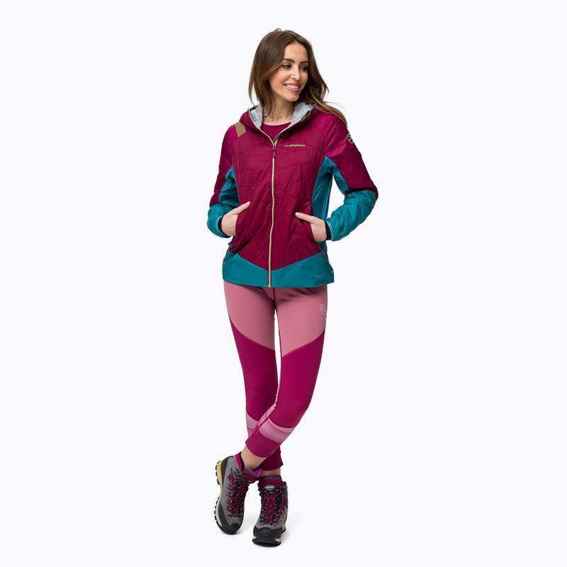 La Sportiva Across Primaloft Damen Hybrid Jacke burgund-blau Q36502624 2
