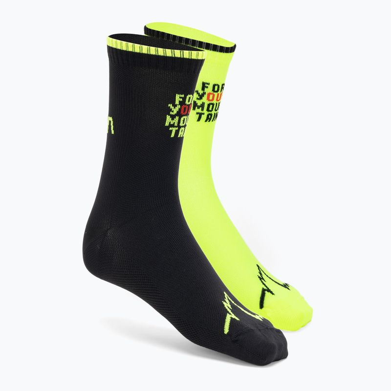 LaSportiva For Your Mountain Laufsocken gelb und schwarz 69R999720