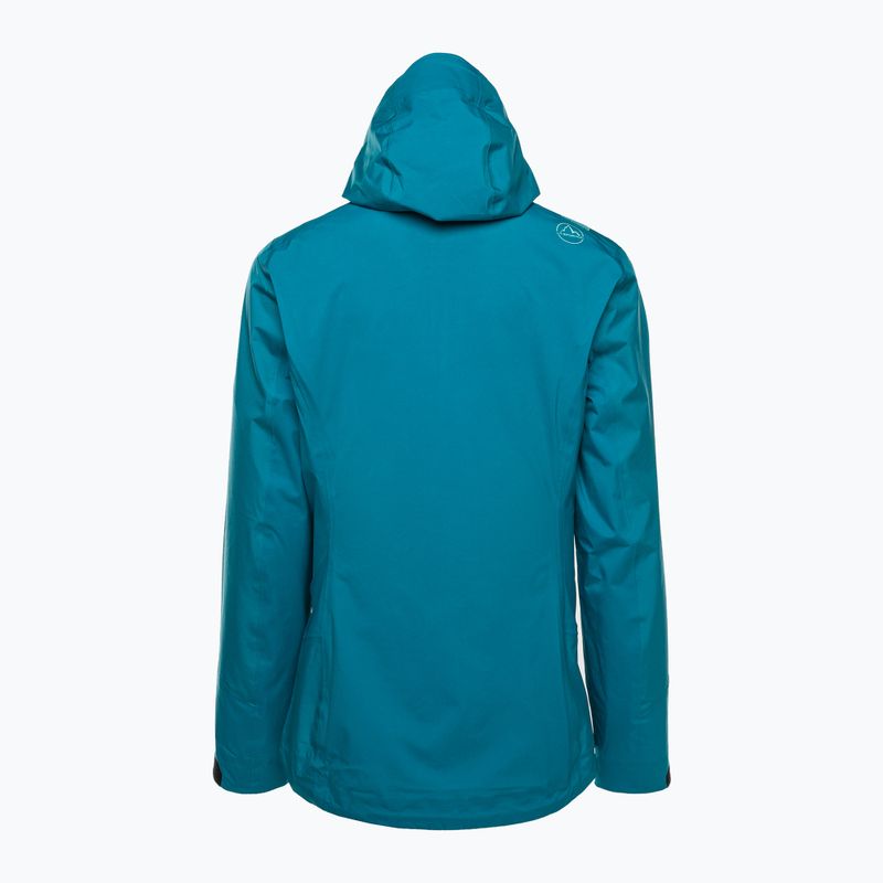 Damen La Sportiva Firestar Evo Shell Membran Regenjacke blau M24635635 2