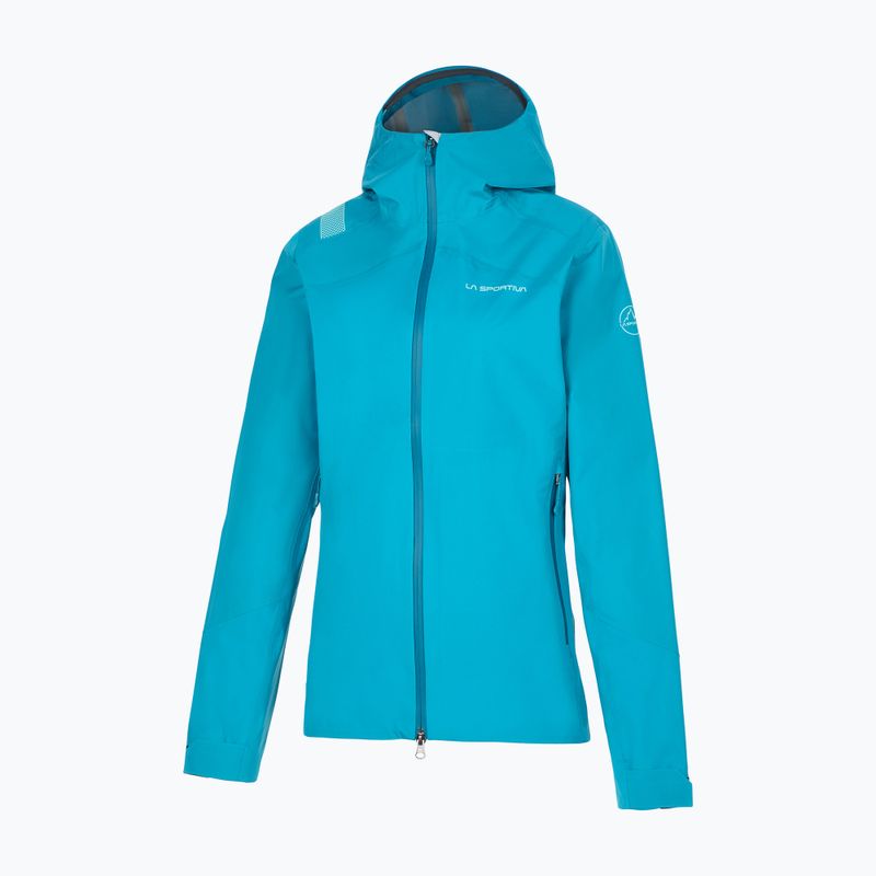 Damen La Sportiva Firestar Evo Shell Membran Regenjacke blau M24635635 6