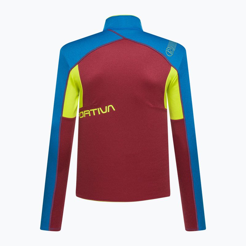 La Sportiva Elements sangria/elektrisch blaues Herren-Trekking-Sweatshirt 2