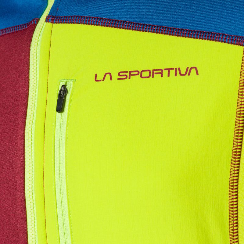 La Sportiva Elements sangria/elektrisch blaues Herren-Trekking-Sweatshirt 3