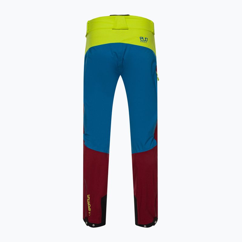 Herren La Sportiva Crizzle EVO Shell sangria/elektrisch blau Wanderhose mit Membran 2
