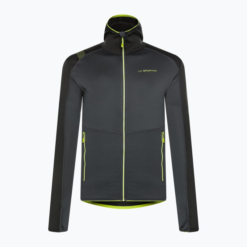 Herren La Sportiva Upendo Hoody carbon/lime punch Trekking Sweatshirt