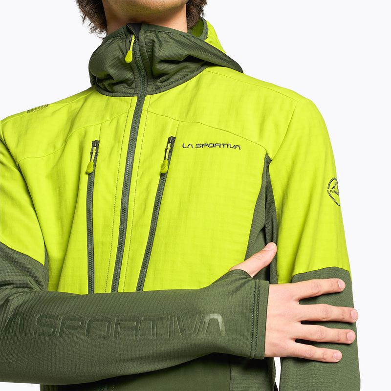 Herren La Sportiva Session Tech Hoody Wald/Kalk Punch Trekking Sweatshirt 3