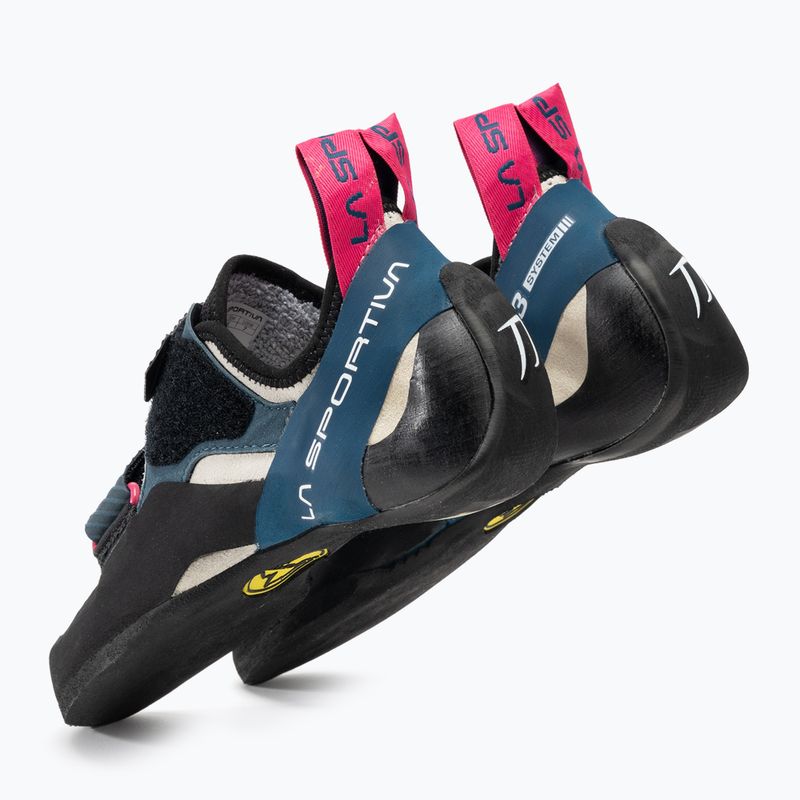 La Sportiva Damen Kletterschuh Katana weiß/sturmblau 3