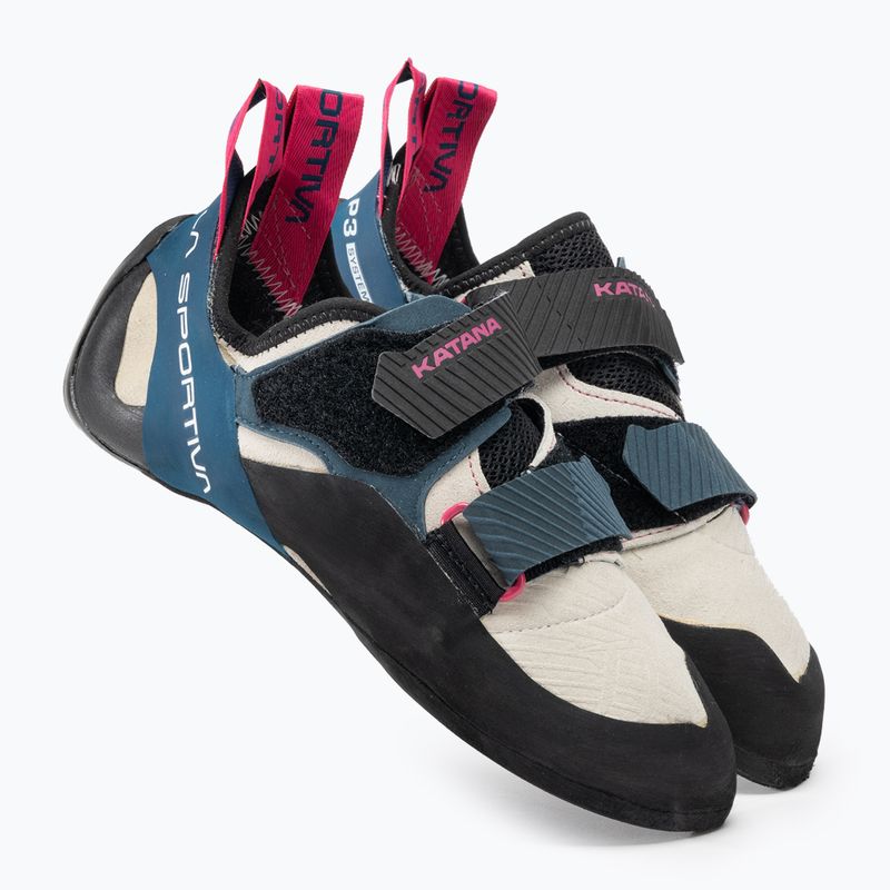 La Sportiva Damen Kletterschuh Katana weiß/sturmblau 4