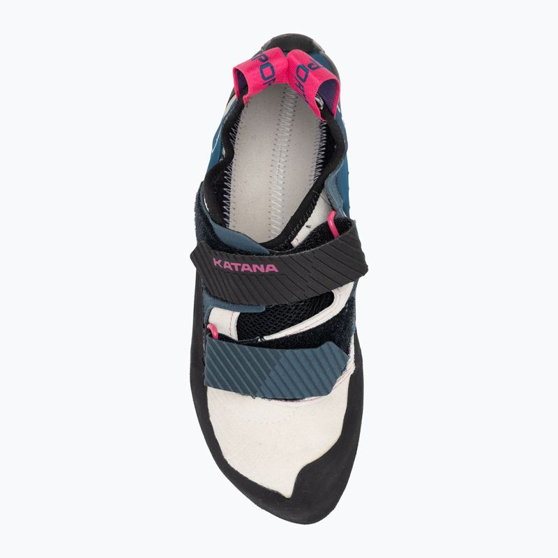 La Sportiva Damen Kletterschuh Katana weiß/sturmblau 5