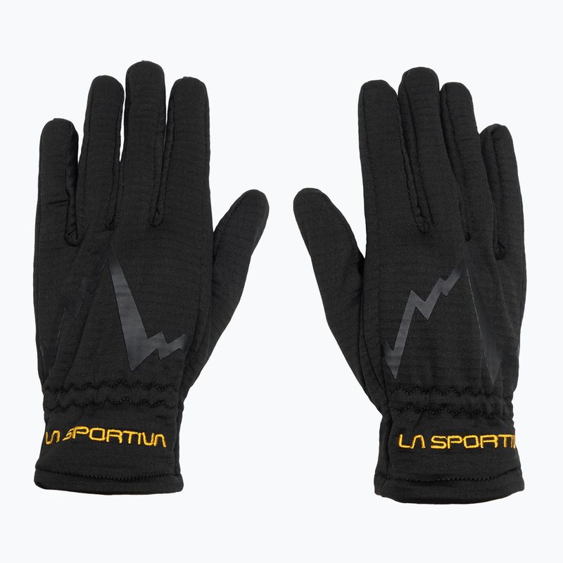 La Sportiva Stretch schwarz/gelbe Trekking-Handschuhe 2