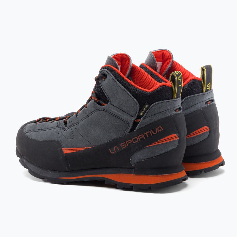 La Sportiva Herren-Trekkingschuhe Boulder X Mid grau-orange 17E900304 3