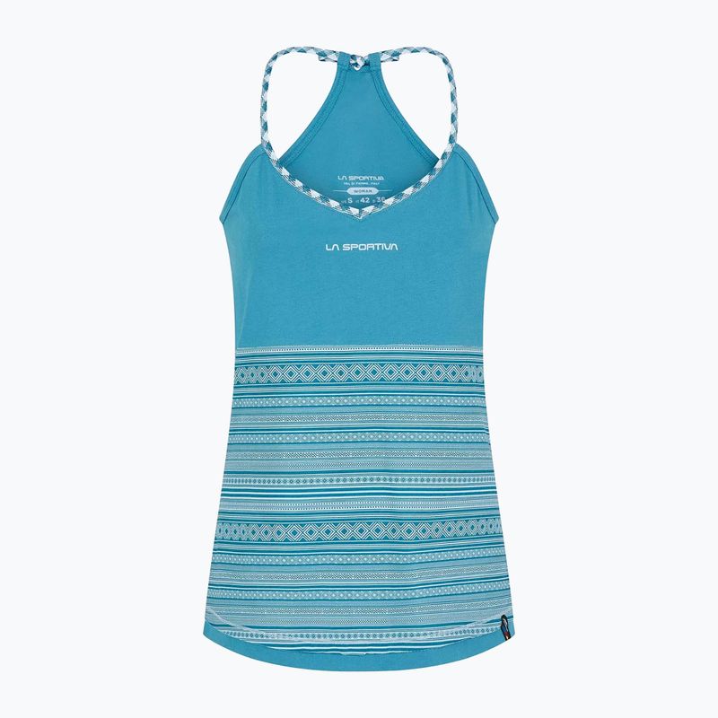 Damen Kletter-T-Shirt La Sportiva Dance Tank blau O42624624