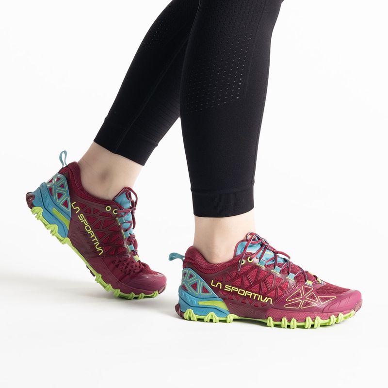 La Sportiva Bushido II Damen Laufschuh burgunderrot-blau 36T502624 2