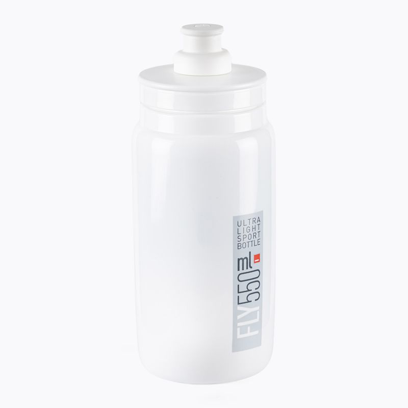 Elite FLY Fahrradflasche weiß und grau EL01604309