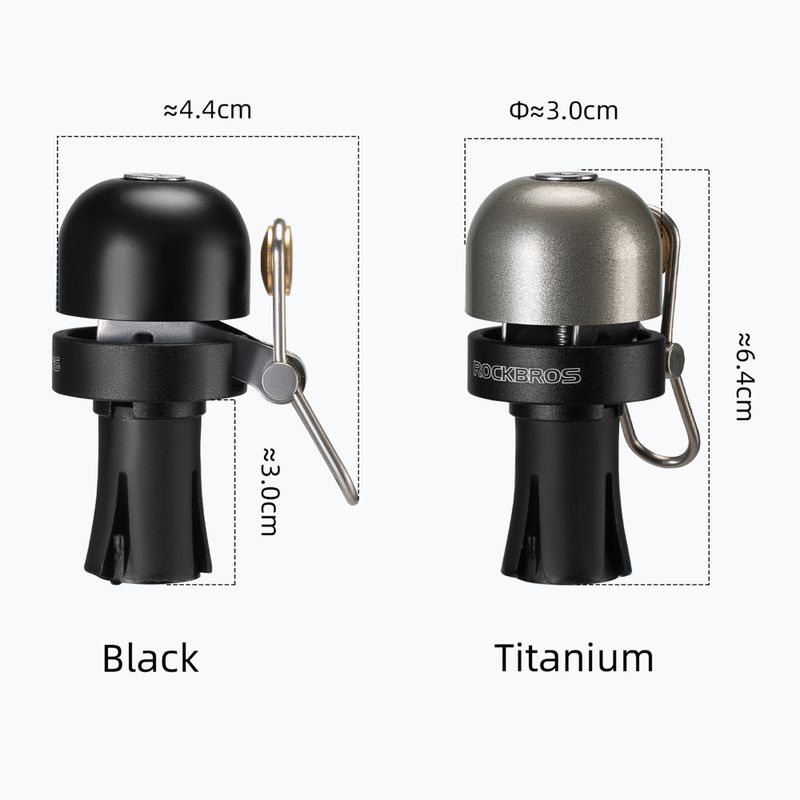 Fahrradklingel Rockbros 71710005002 Handlebar Bell ti-color 2