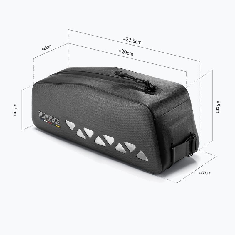 Rahmentasche fürs Fahrrad Rockbros 30120129 Road to Sky Top Tube Bag black 2