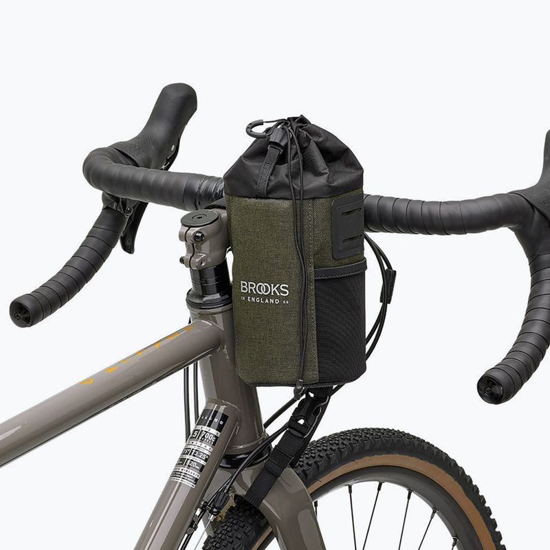 Fahrrad Lenkertasche Brooks England Scape Feed Pouch 1 l mud green 6