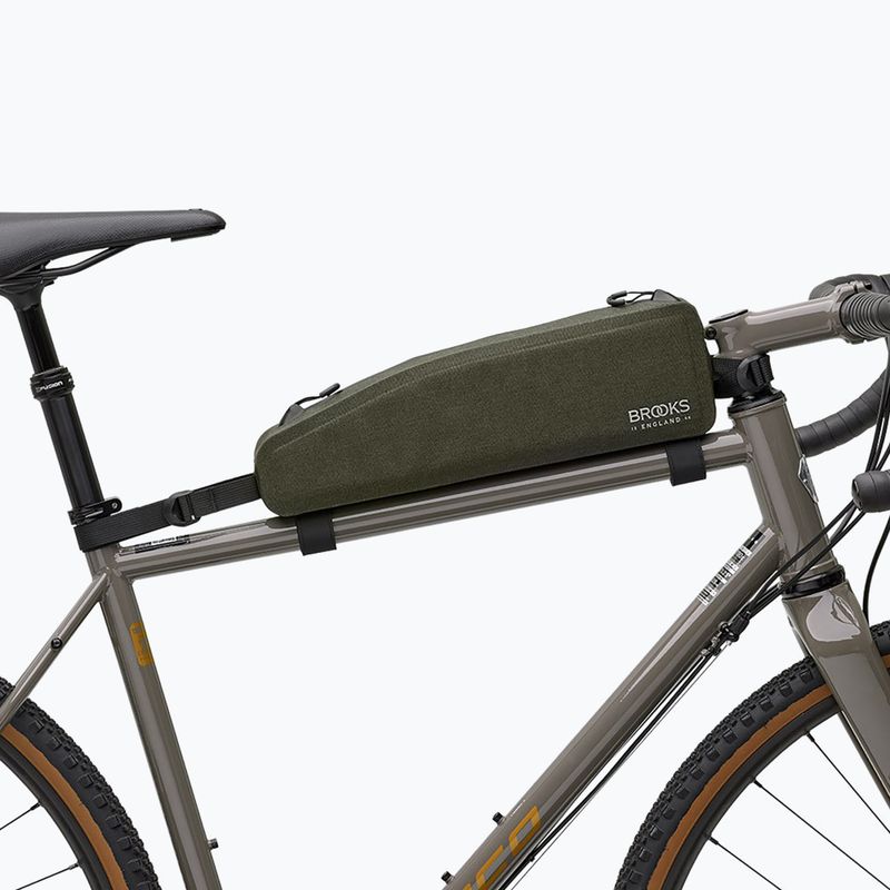 Fahrradtasche für den Rahmen Brooks England Scape Long Top 1,5 l mud green 4