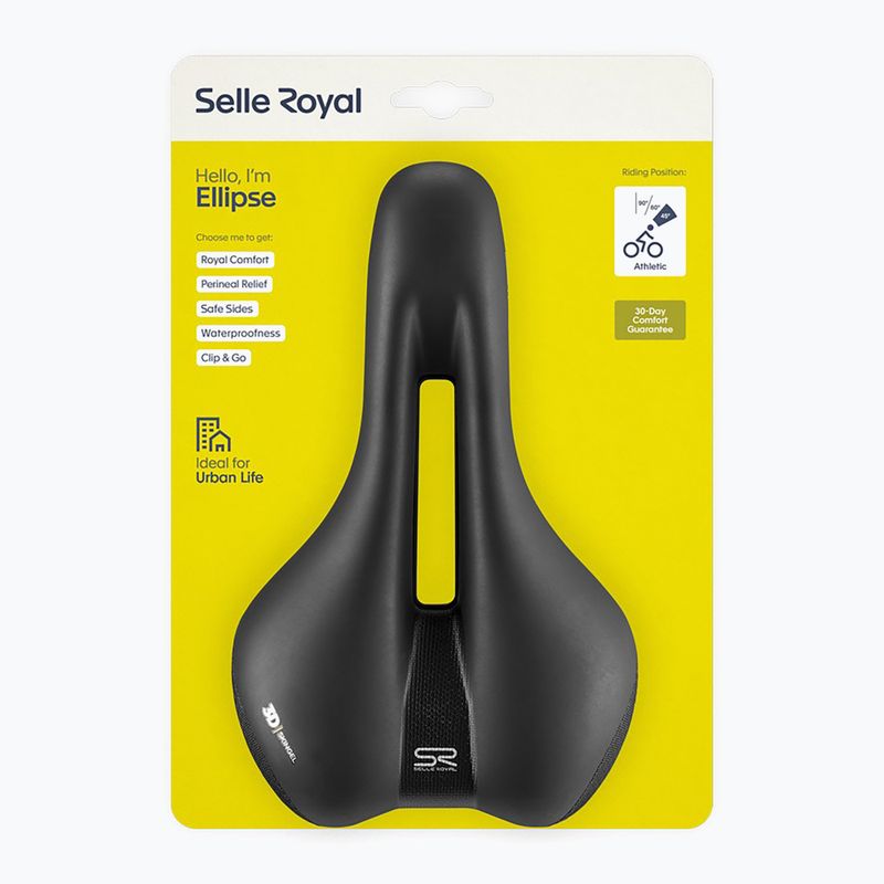 Selle Royal Premium Athletic 45st Fahrradsattel. Ellipse schwarz 8