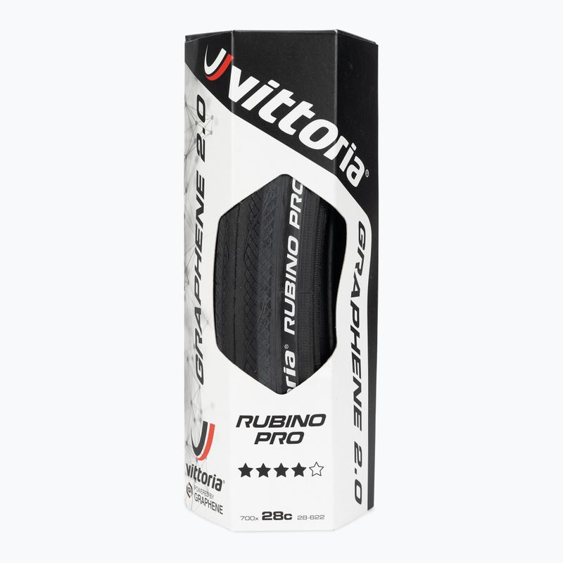 Fahrradreifen Vittoria Rubino Pro G2.0 700 x 28C schwarz 2