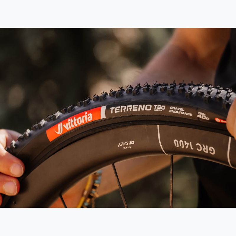 Fahrradreifen Vittoria Terreno T60 G2.0 TLR Gravel Endurance 700x40c Schwarz 7
