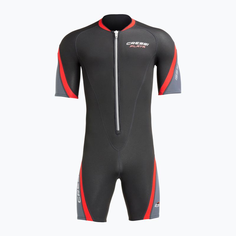Cressi Playa Shorty 2.5 mm Damen Neoprenanzug schwarz/rot