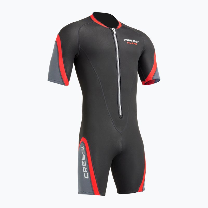 Neoprenanzug für Herren Cressi Playa Shorty 2.5 mm black/red 2