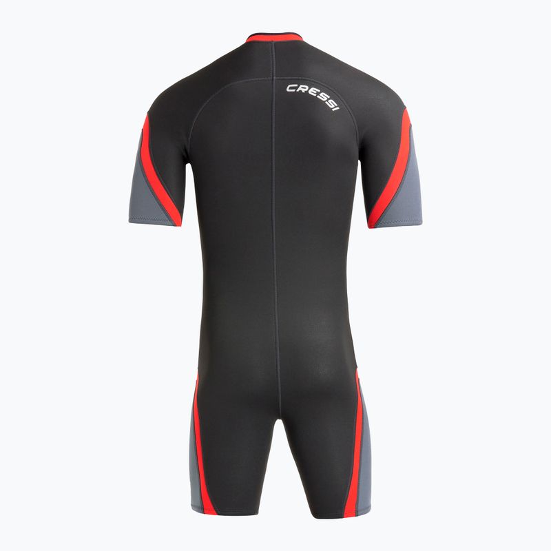 Cressi Playa Shorty 2.5 mm Damen Neoprenanzug schwarz/rot 3