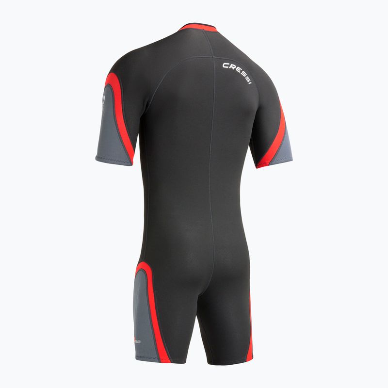 Cressi Playa Shorty 2.5 mm Damen Neoprenanzug schwarz/rot 4