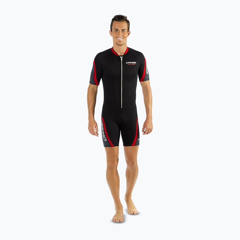 Cressi Playa Shorty 2.5 mm Damen Neoprenanzug schwarz/rot 11