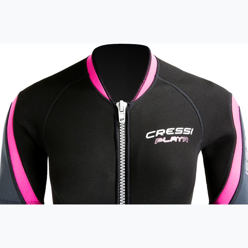Cressi Playa Shorty 2.5 mm Damen Neoprenanzug schwarz/rosa 4