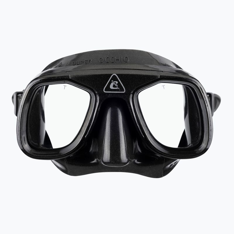 Cressi Superocchio Tauchmaske schwarz/schwarz 2