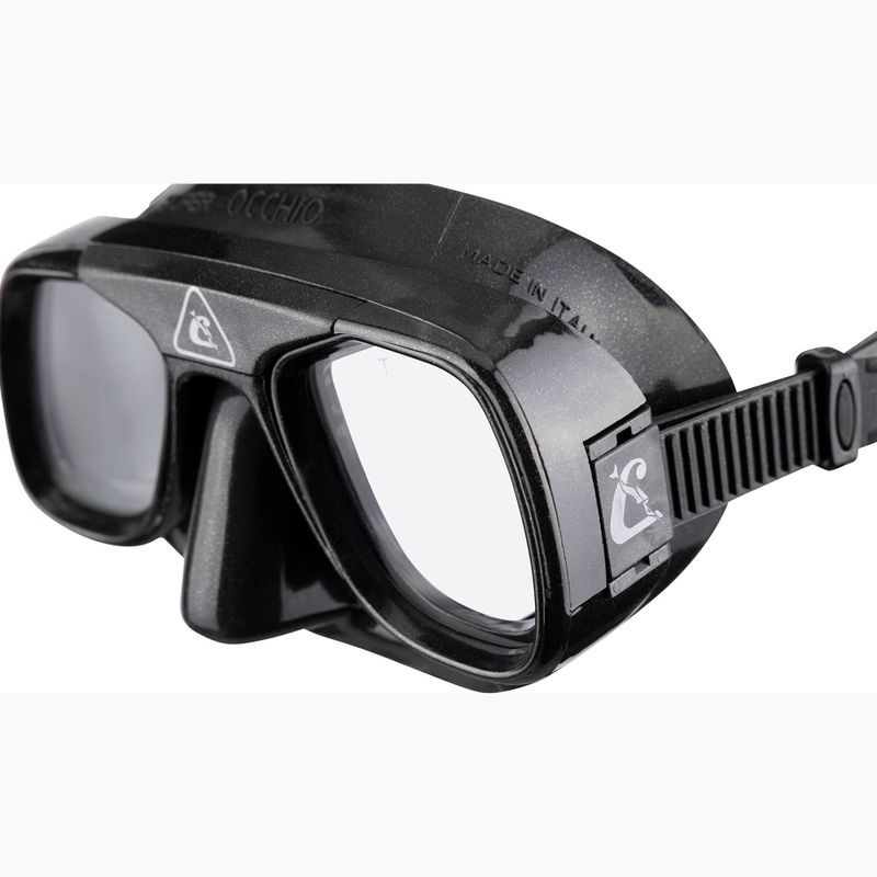 Cressi Superocchio Tauchmaske schwarz/schwarz 4