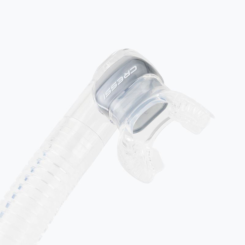 Cressi Dry klar Silber Schnorchel ES259 3