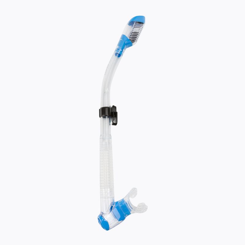 Cressi Dry klarer blauer Schnorchel ES259