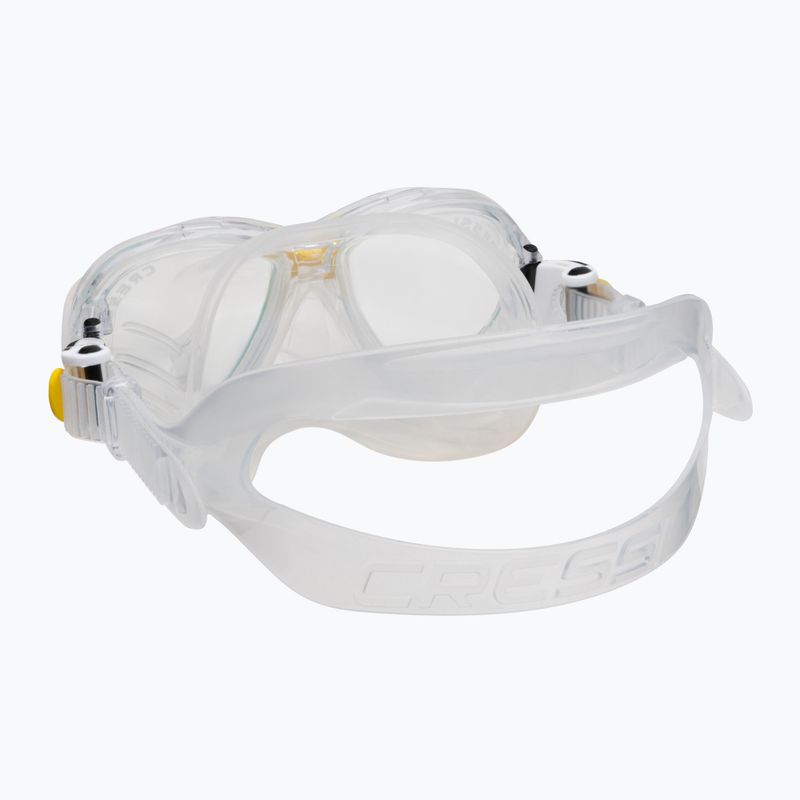 Cressi Kinderschnorchelset Marea Jr Maske + Schnorchel Top klar gelb 4