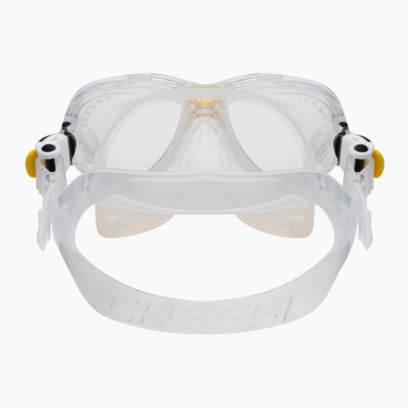 Cressi Kinderschnorchelset Marea Jr Maske + Schnorchel Top klar gelb 5