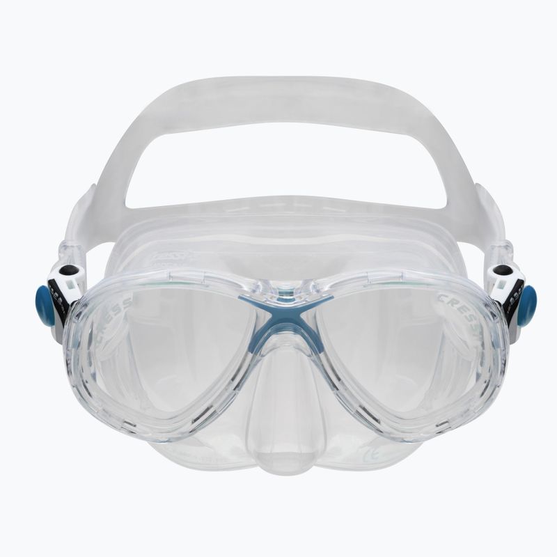 Cressi Marea Top Kinderschnorchelset Maske + Schnorchel klar blau DM1000062 2