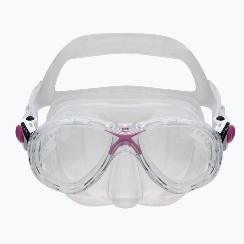 Cressi Kinderschnorchelset Marea Jr Maske + Schnorchel Top klar rosa DM1000064 2