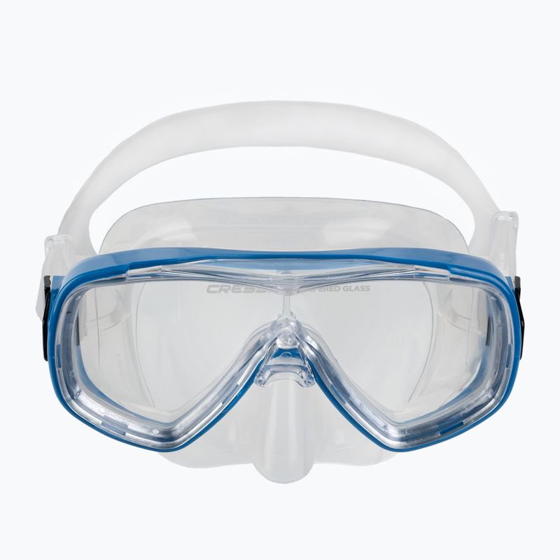 Cressi Ondina Kinderschnorchelset + Top Maske + Schnorchel klar blau DM11132 2