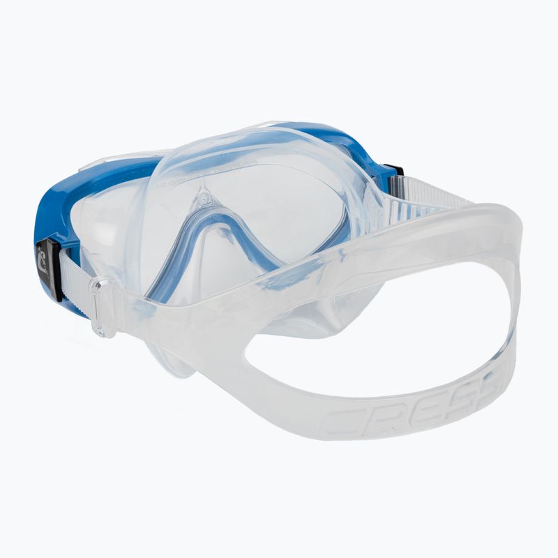 Cressi Ondina Kinderschnorchelset + Top Maske + Schnorchel klar blau DM11132 4