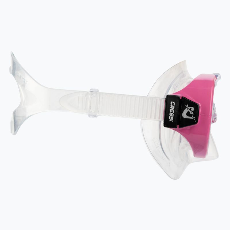 Cressi Ondina Kinder-Schnorchel-Set + Top-Maske + Schnorchel klar rosa DM11134 3