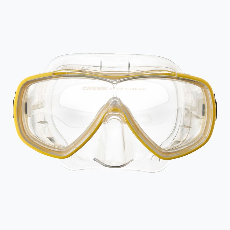 Cressi Onda Tauchmaske klar/gelb 2