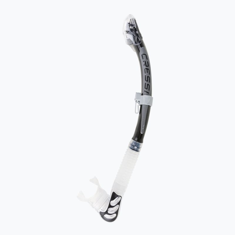 Cressi Alpha Ultra Dry schwarz/silber Schnorchel ES258