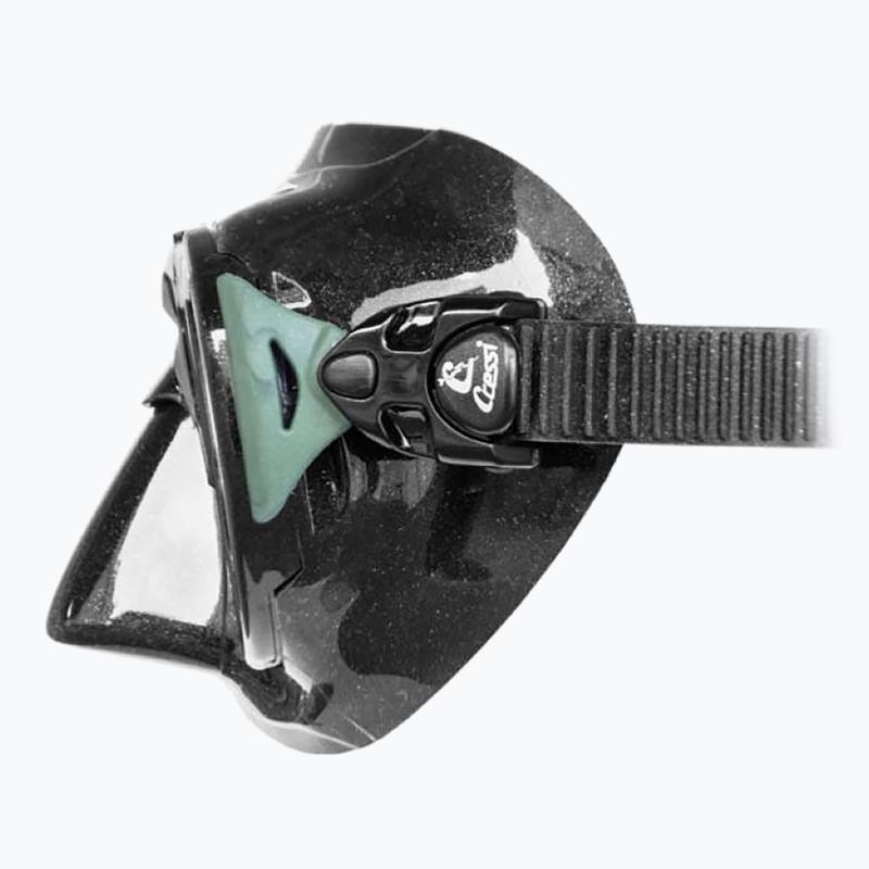 Cressi Nano Tauchmaske schwarz/schwarz/silber 2